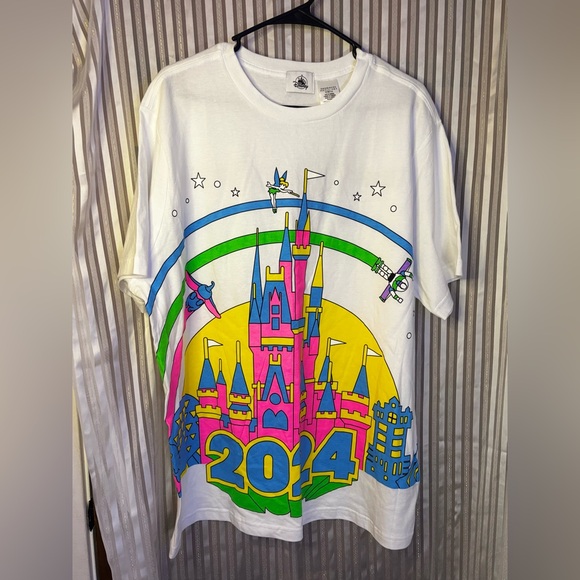 Disney Other - Disney Parks NEON 2024 T-shirt NWT